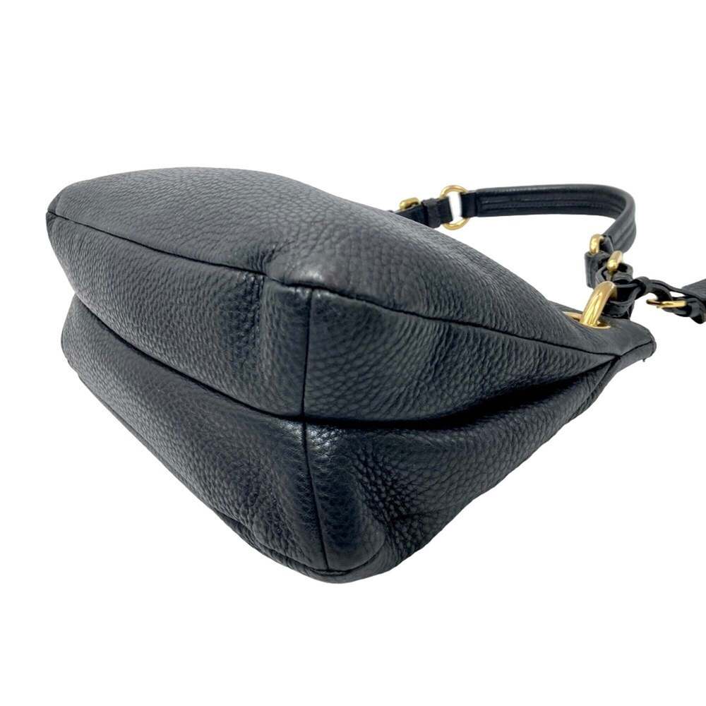 PRADA Black Leather Shoulder Bag - Picture 3 of 14